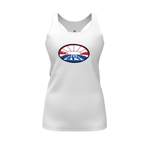 [FT0TRBWH-FYS-LOGO2] Decker Racerback Tank Top (Female Youth S, White, Logo 2)