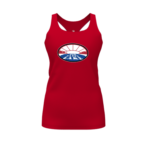 [FT0TRBRD-FYS-LOGO2] Decker Racerback Tank Top (Female Youth S, Red, Logo 2)