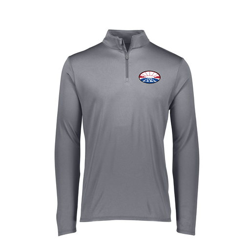 [FTLQFLGY-FAXS-LOGO2] Decker Women's Flex-Lite 1/4 Zip Shirt (Female Adult XS, Gray, Logo 2)