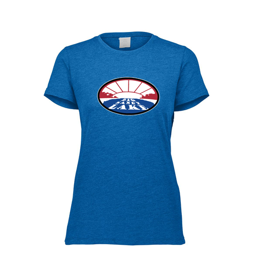 [FTSCUBRY-FAXS-LOGO2] Decker Women's Tri-Blend T-Shirt - Short Sleeve (Female Adult XS, Royal, Logo 2)