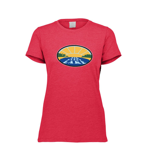 [FTSCUBRD-FAXS-LOGO1] Decker Women's Tri-Blend T-Shirt - Short Sleeve (Female Adult XS, Red, Logo 1)