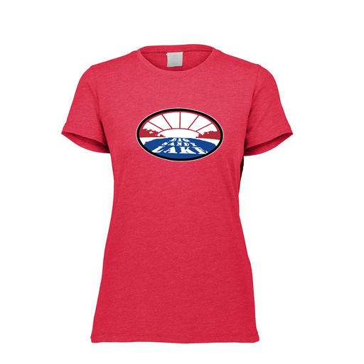 [FTSCUBRD-FAXS-LOGO2] Decker Women's Tri-Blend T-Shirt - Short Sleeve (Female Adult XS, Red, Logo 2)