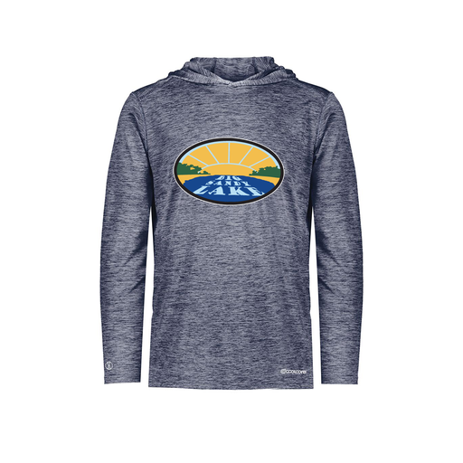 [FOLHCGNV-AS-LOGO1] Decker Men's Charge Hoodie (Adult S, Navy, Logo 1)