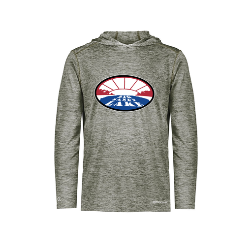 [FOLHCGGY-AS-LOGO2] Decker Men's Charge Hoodie (Adult S, Gray, Logo 2)