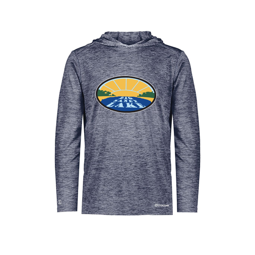 [FOLHCGNV-YS-LOGO1] Decker Youth Charge Hoodie (Youth S, Navy, Logo 1)