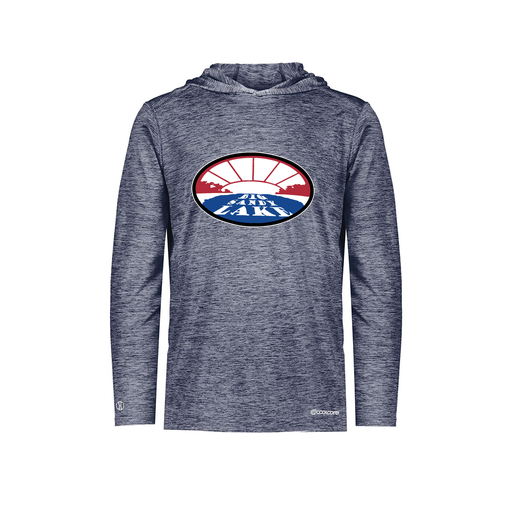 [FOLHCGNV-YS-LOGO2] Decker Youth Charge Hoodie (Youth S, Navy, Logo 2)