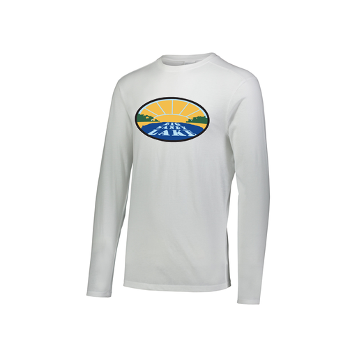 [FTLCUBWH-YS-LOGO1] Decker Youth Tri-Blend T-Shirt - Long Sleeve (Youth S, White, Logo 1)