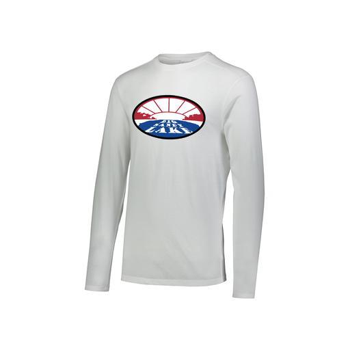 [FTLCUBWH-YS-LOGO2] Decker Youth Tri-Blend T-Shirt - Long Sleeve (Youth S, White, Logo 2)