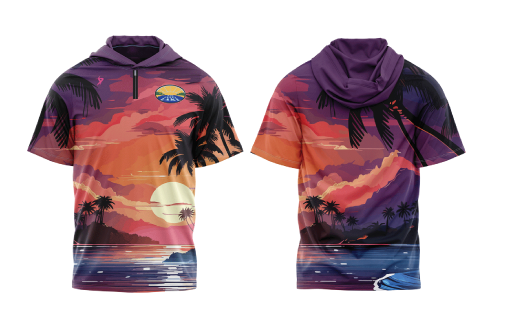 Big Sandy Short Sleeve Sunset Jacket (Windbreaker Material)