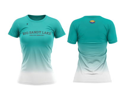 Big Sandy Teal Female Shirt (Cotton Sport Material)