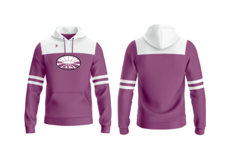 Big Sandy Purple Stripe Hoodie (Unisex, Fleece)